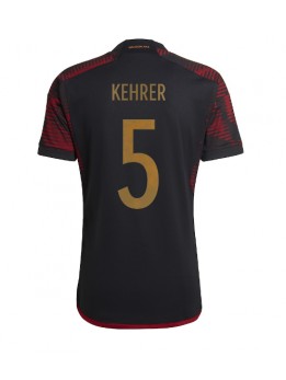 Billige Tyskland Thilo Kehrer #5 Bortedrakt VM 2022 Kortermet